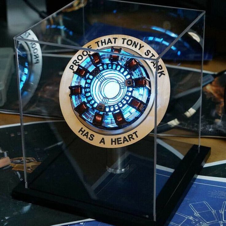 Iron Man Arc Reactor MK1,with LED Light, Tony Stark has a Heart Touch Sensitive Motion Lamp - Memories InsiteMK1 Tony Stark ARC Reactor Model
